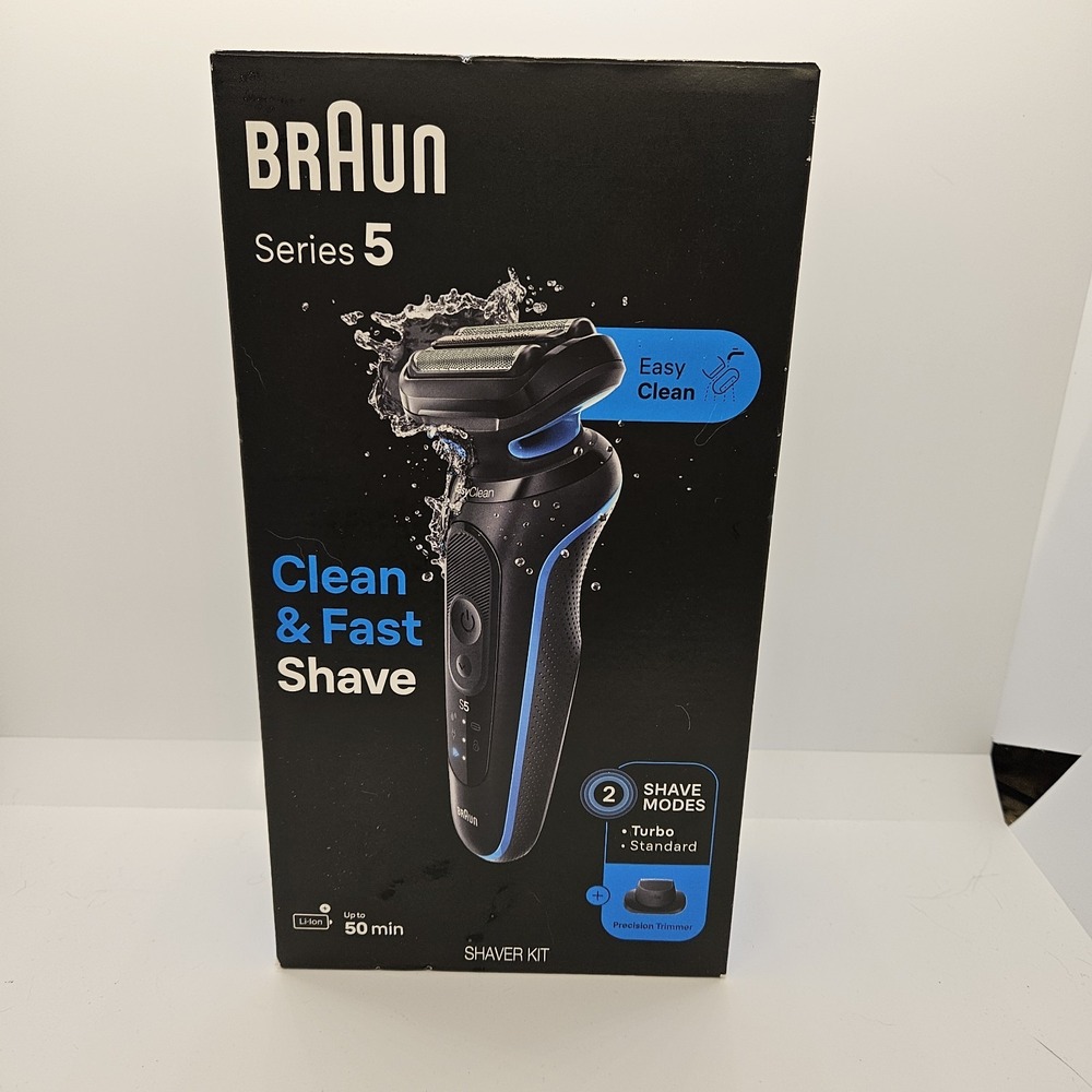 Braun Series 5 EasyClean Electric‎ Shaver Kit w/ Precision Trimmer Wet Dry